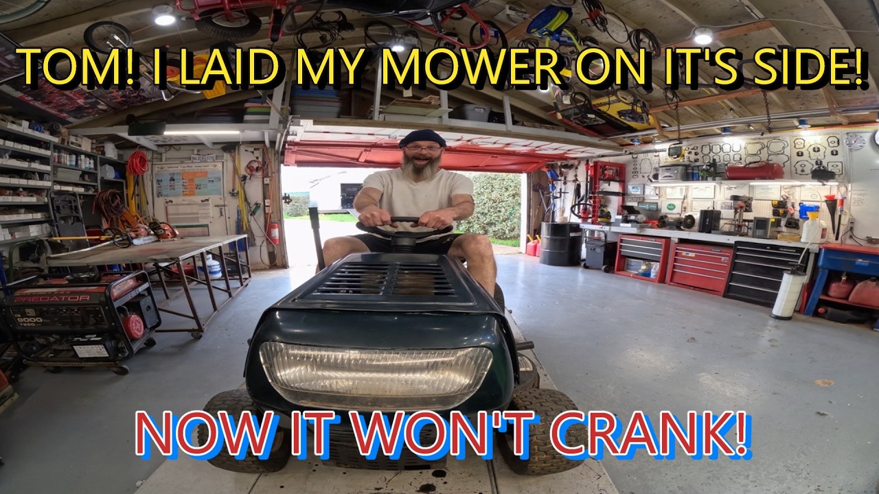 Bolens 38 Inch Riding Mower | Engine Won't Turn Over!
