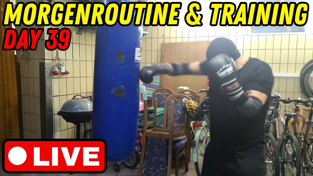 [Live] Morgenroutine & Fitness-training. #highperformance #morgenroutine #monkmode
