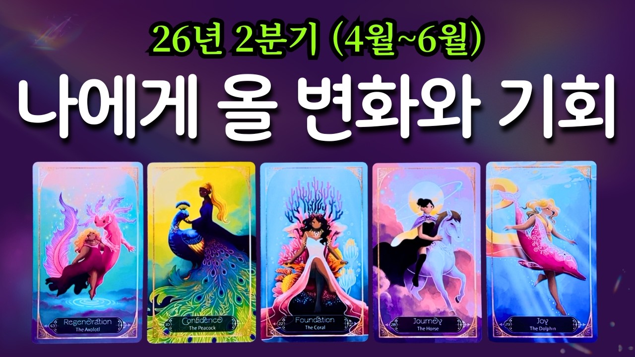 [타로] 내게 의미 있는 변화 🍀 26년 2분기 운과 기회
