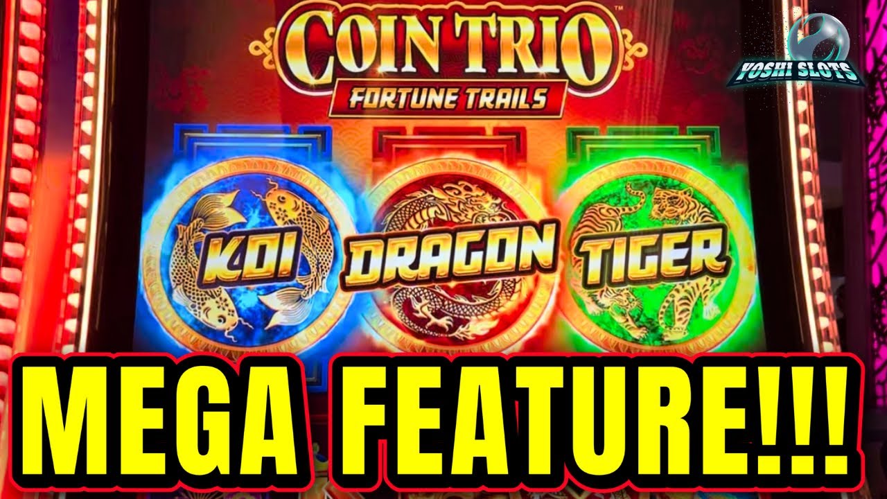 GOT the MEGA FEATURE on COIN TRIO!!! LEADS TO A BIG WIN!!! | On Fortune Trails Coin Trio Slot
