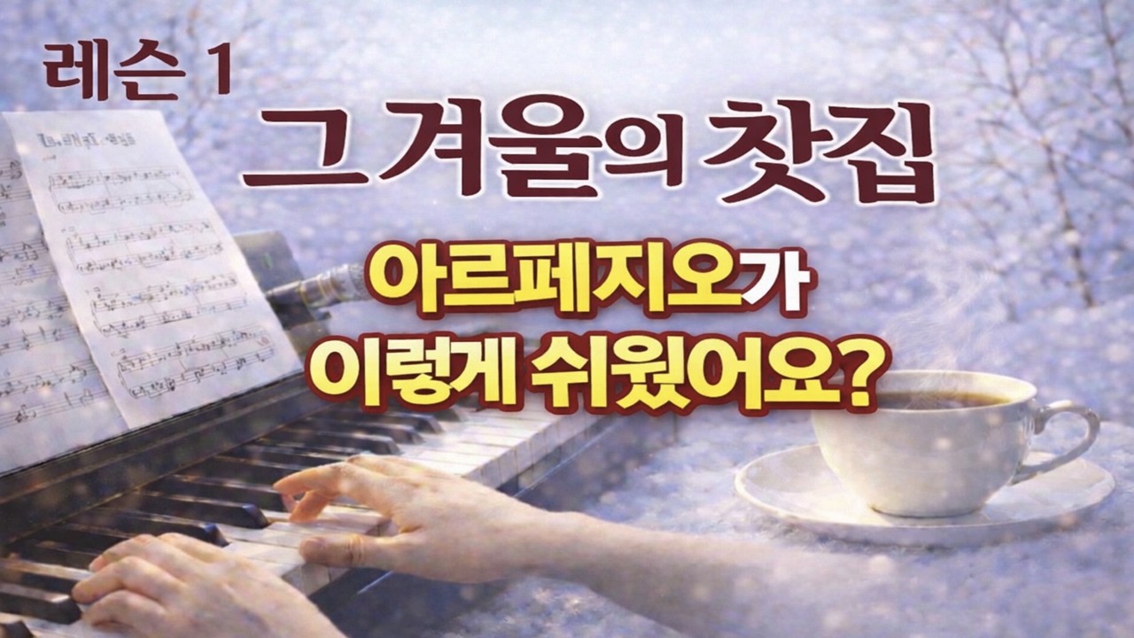 그겨울의 찻집 피아노반주 배우기/ 그 겨울의 찻집 연주/그 겨울의 찻집 반주법