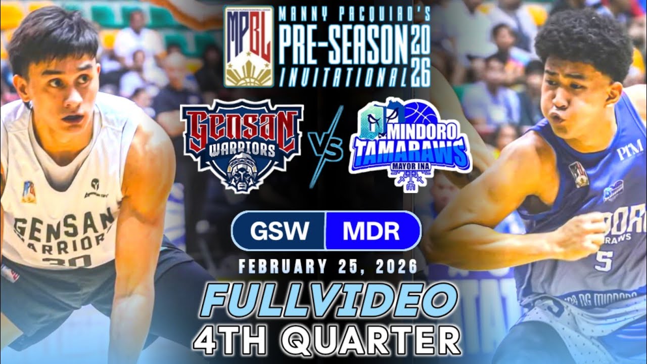 INTENSE! GENSAN VS MINDORO FULL 4TH QUARTER | MPBL PRE-SEASON