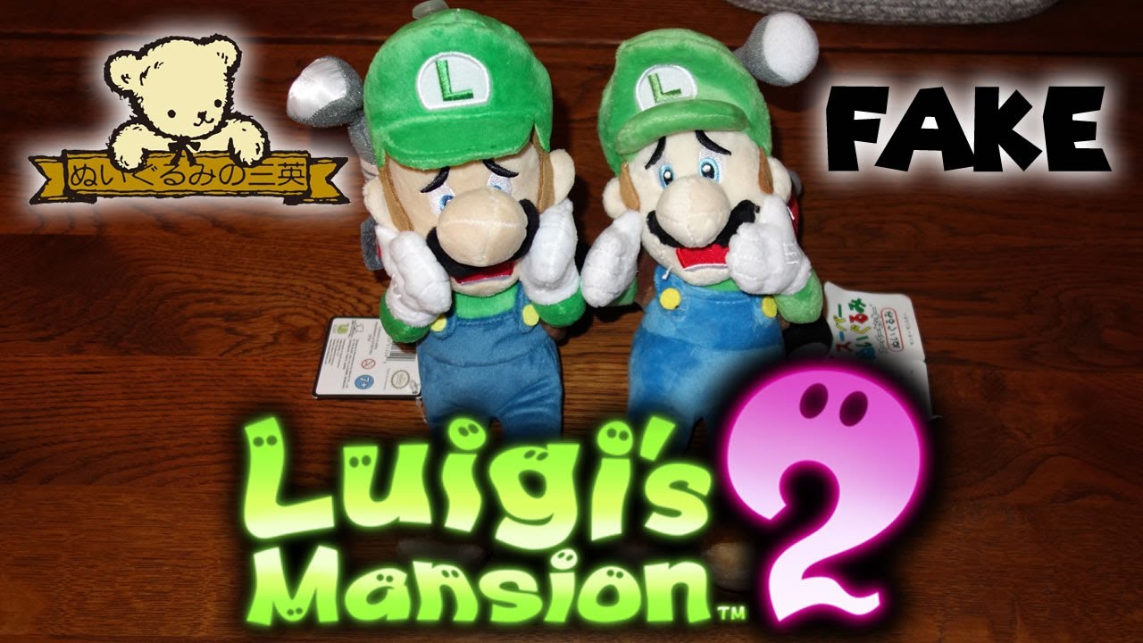 Luigi's Mansion 2 Plush - Real vs. Fake Comparison