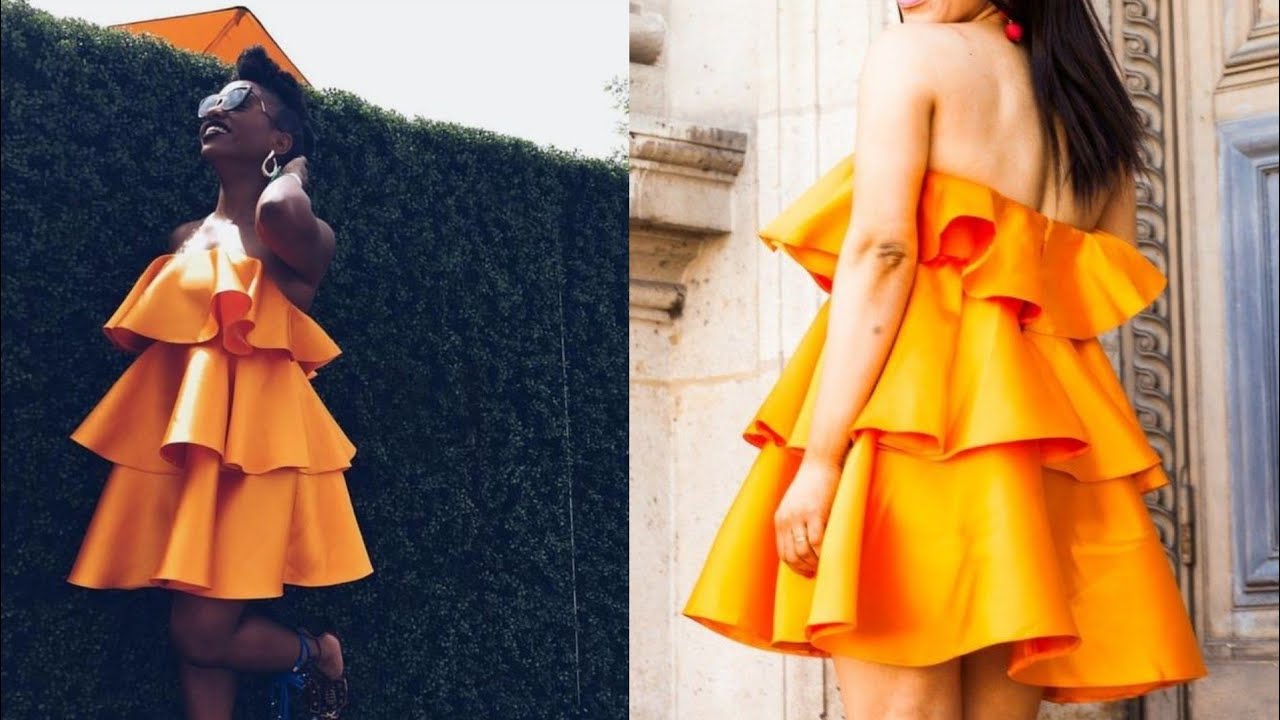 HOW TO CUT AND SEW THIS LAYERED DRESS. NDIFON NTUI