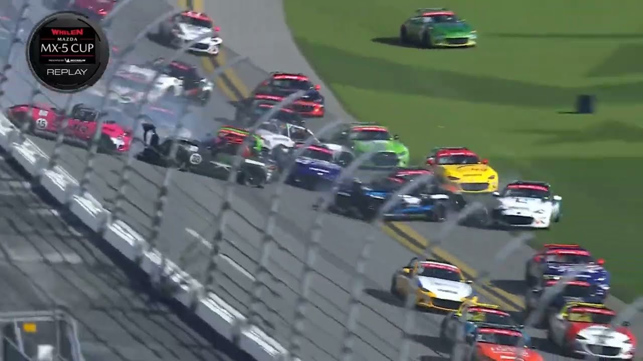 Global MX-5 Cup 2025. Race 2 Daytona International Speedway. Start Big One