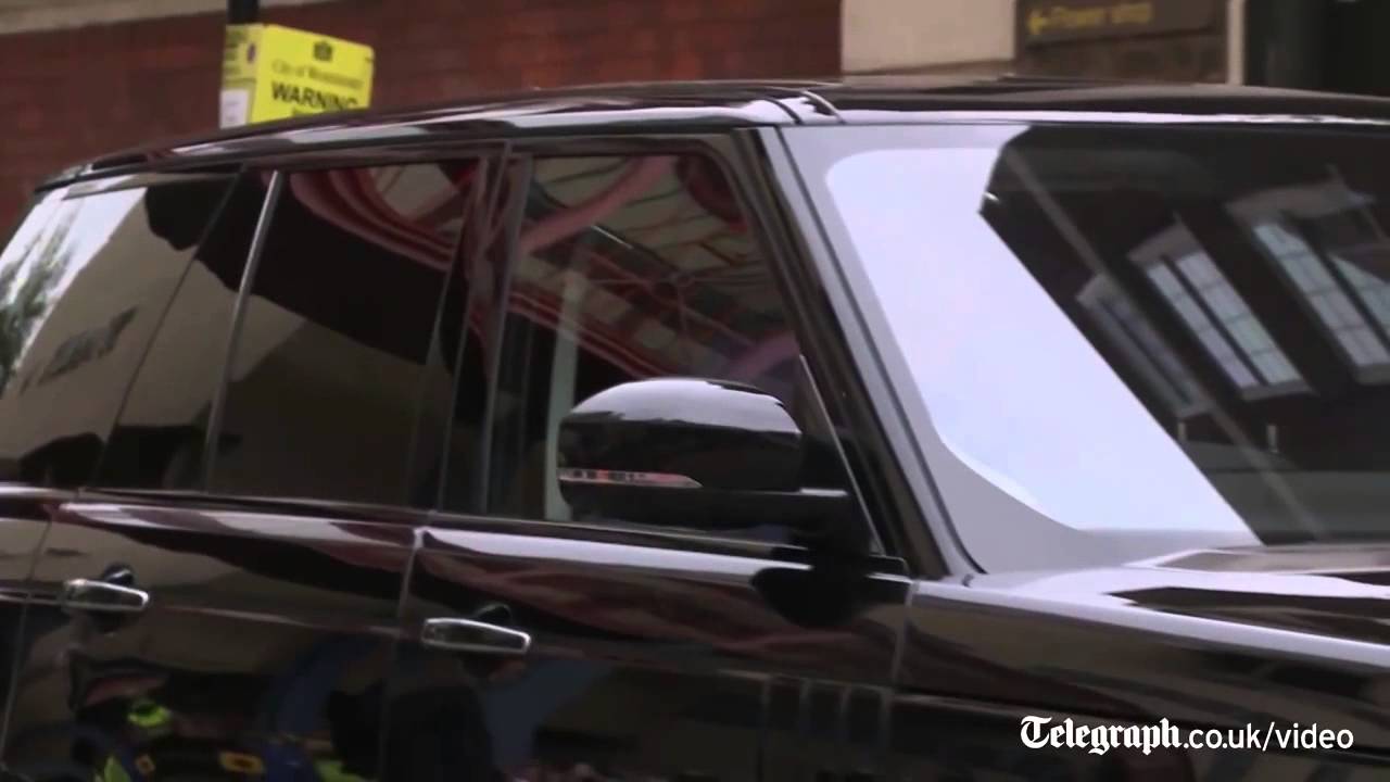 Royal baby  Prince William leaves the Lindo Wing to check up on Prince George