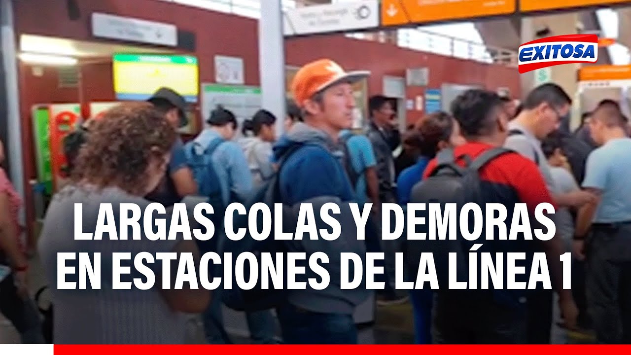🔴🔵 Metro de Lima: Reportan largas colas y demoras en estaciones de la Línea 1 por presunto incidente