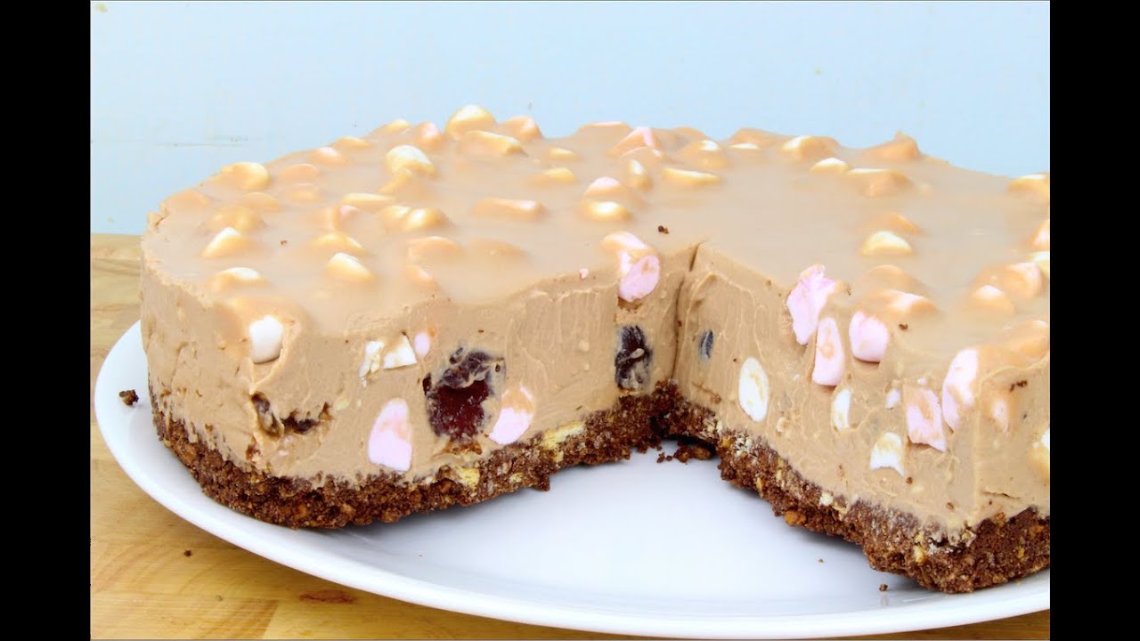 ROCKY ROAD CHEESECAKE - No bake