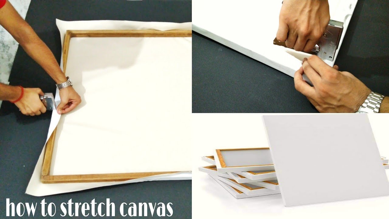How to stretch canvas at home.