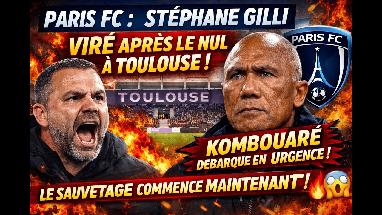 PARIS FC : STÉPHANE GILLI VIRÉ APRÈS LE NUL À TOULOUSE ! Antoine Kombouaré débarque en urgence –