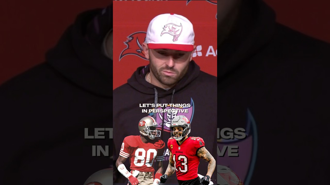 Baker knew how important Mike&rsquo;s record was 🤝 #buccaneers #nfl #bakermayfield #mikeevans #shorts