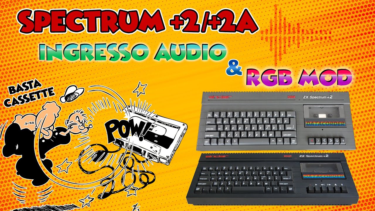 RV064: Spectrum +2 /+2a - Aggiungere ingresso audio - Audio input mod - video rgb mod