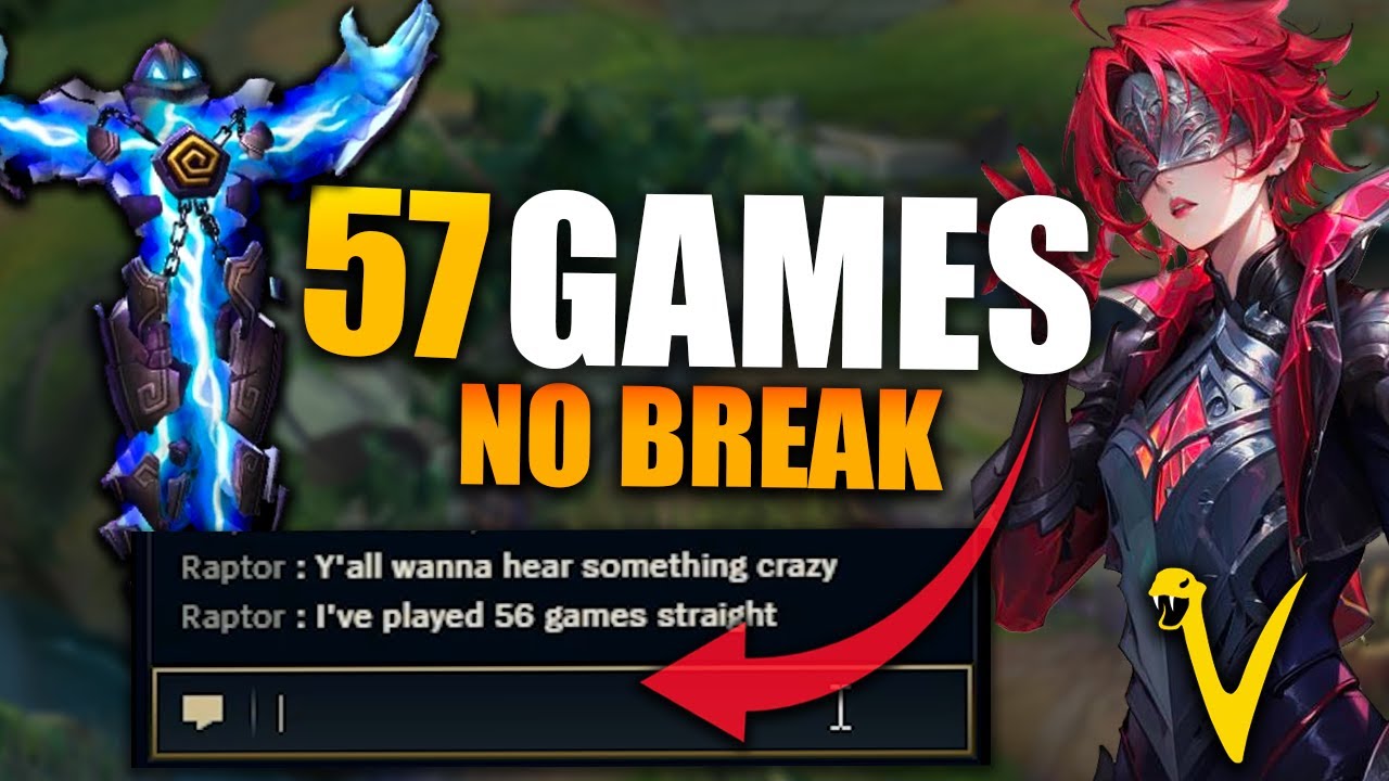 MY SUPPORT PLAYED 57 GAMES IN A ROW