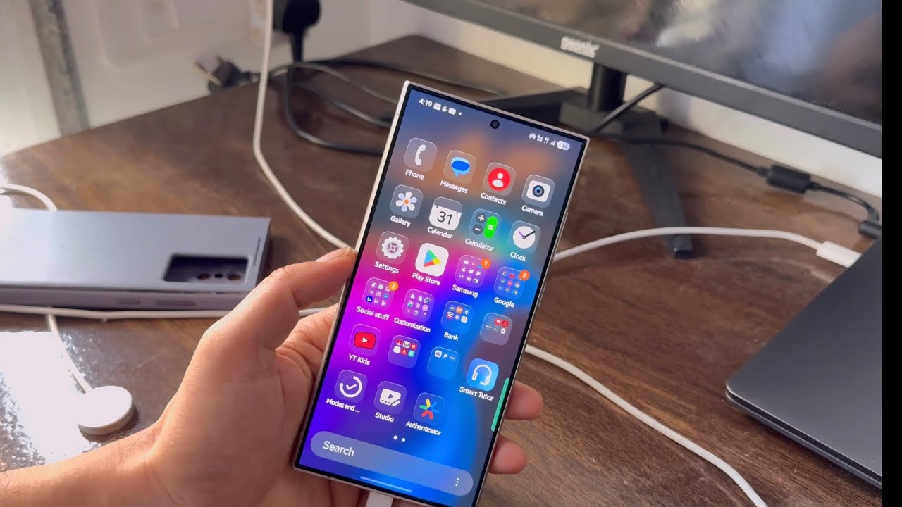 Major update Samsung galaxy s24 ultra and other device iOS 26 liquid glass 