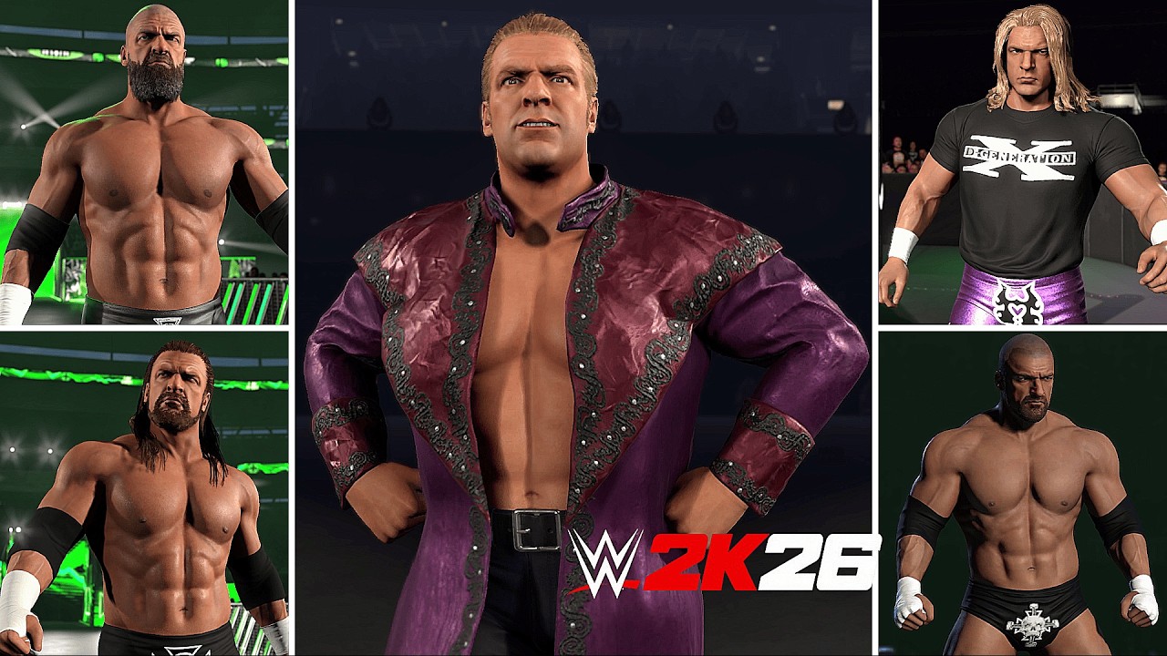 WWE 2K26 – Выходы Трипл Эйча во всех версиях в игре!