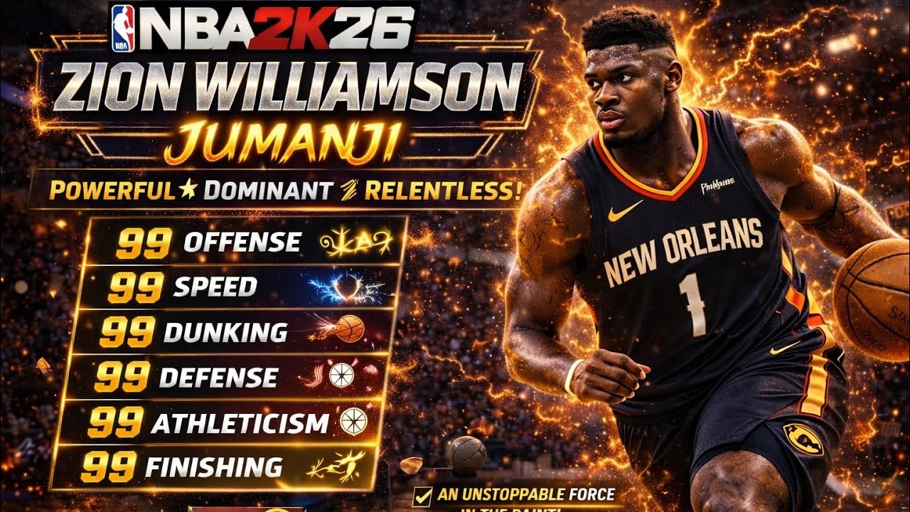 NBA 2K26 Zion Williamson Build Is A MONSTER!!!!!