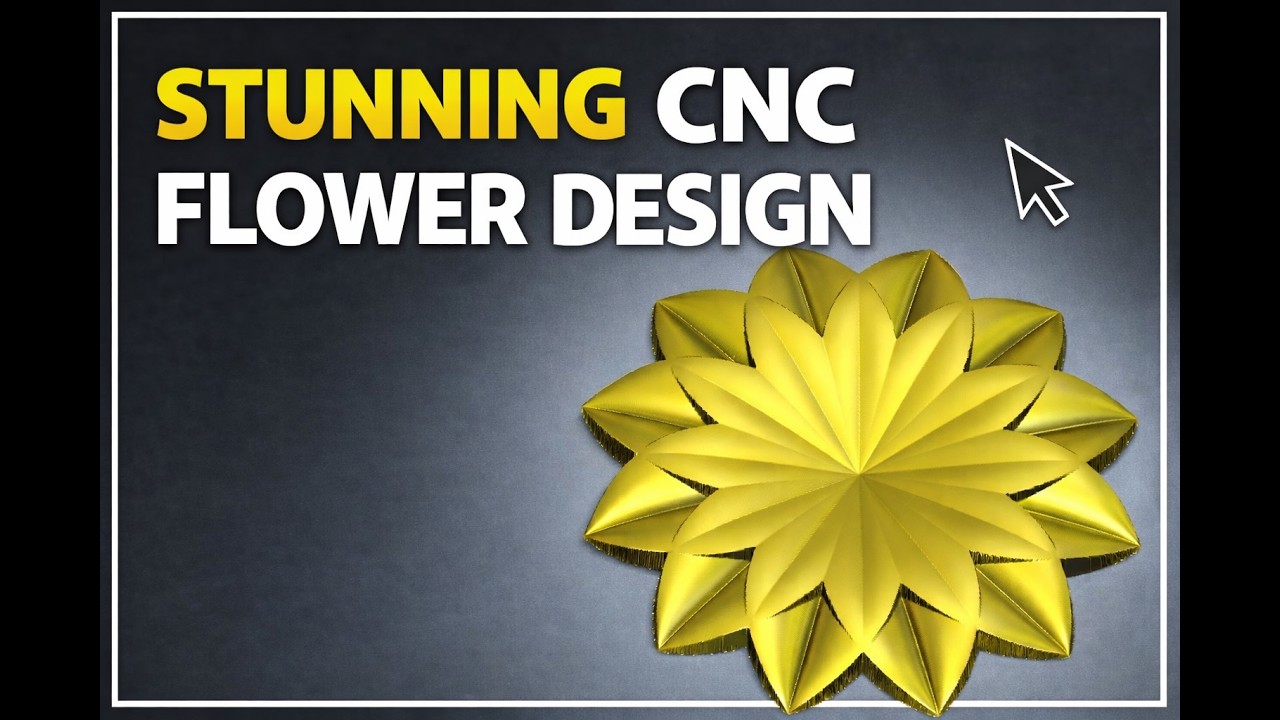 Easy CNC Flower Relief Design  - ArtCAM 2018