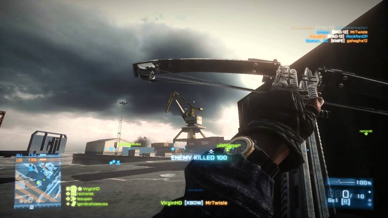 One of the first longshots with a Crossbow - BATTLEFIELD 3