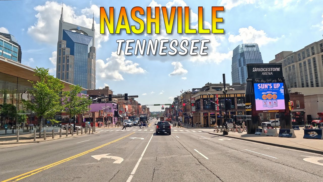Nashville Tennessee Driving Through
