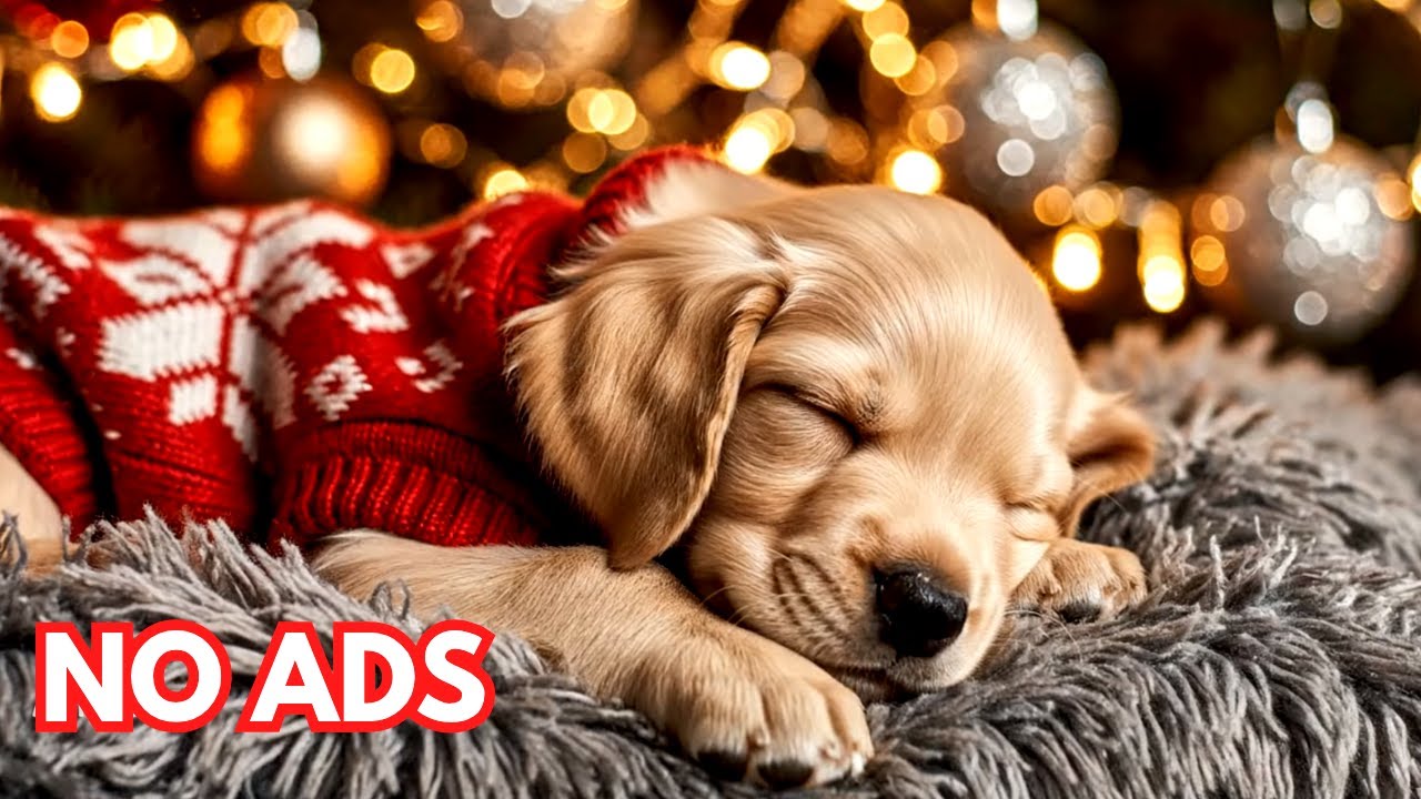 12 HOURS of Calming Music for Dogs 🐶🎅 Separation Anxiety Relief Music 🎵 Dog Sleep Music 💖 No Ads