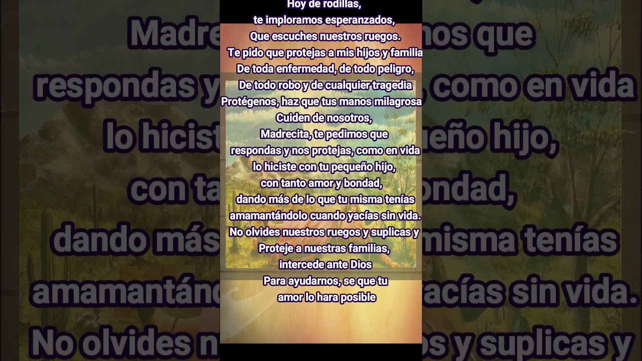 DIFUNTA CORREA ORACION del MILAGRO ❤️❤️❤️