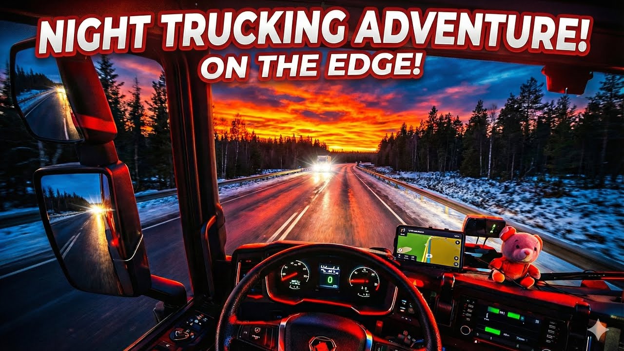 POV 🤯 Snowy Truck Drive ASMR Hamburg & Elbtunnel Crossing ❄️🇩🇪