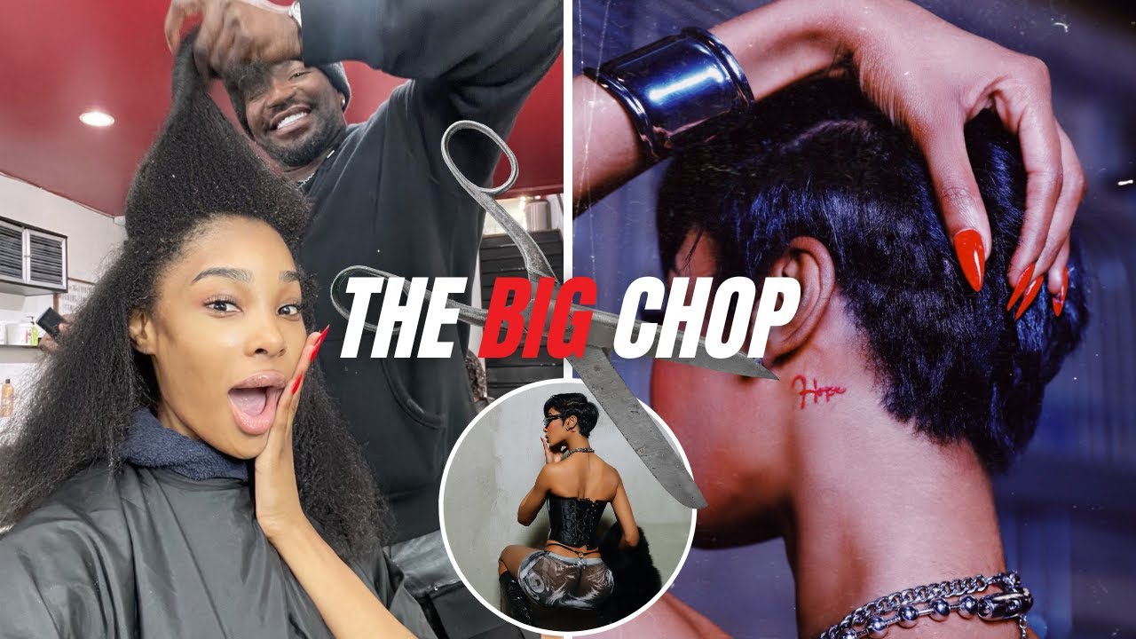 I CUT MY HAIR OFF! ((THE BIG CHOP!)) (MUST WATCH!)