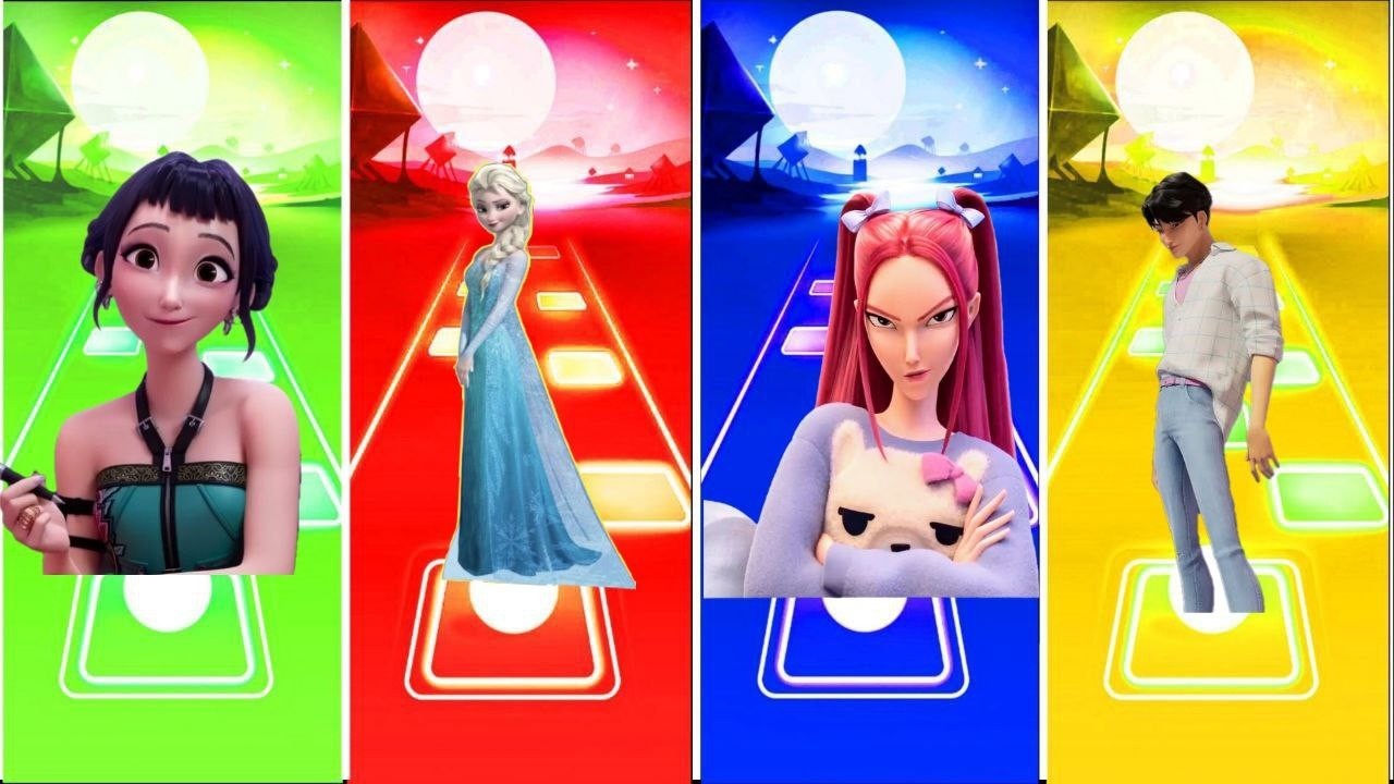Ice Queen vs Tiles Hop Level 9999 😳❄️