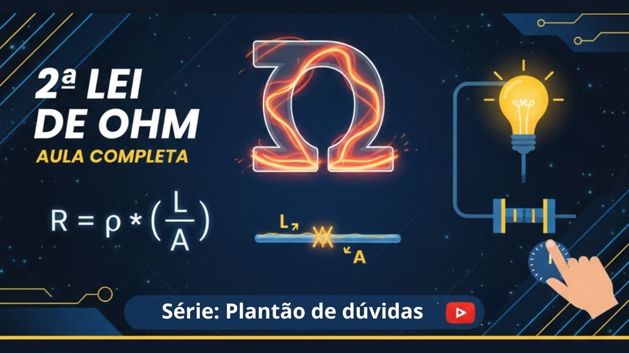 2ª Lei de Ohm: AULA COMPLETA | Resistividade Elétrica e Cálculo da Resistência