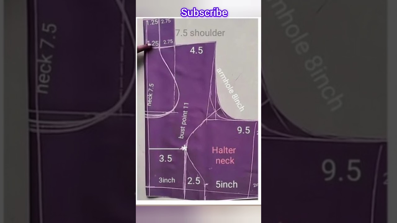 Halter Neck Blouse Measurements 🔥New Model Blouse 💕#shorts #shortsfeed #shortvideo