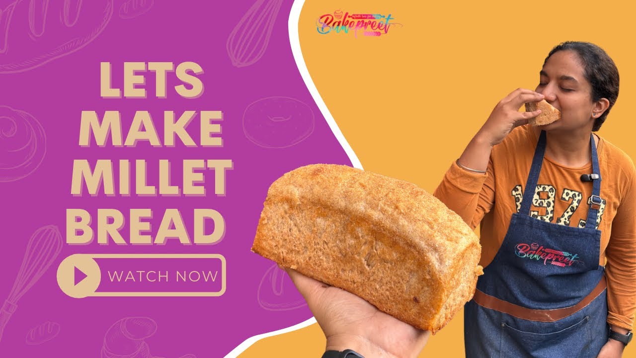 Quick Millet Bread Recipe | Beginners friendly | Eggless Healthy Recipe | by @bakepreet 