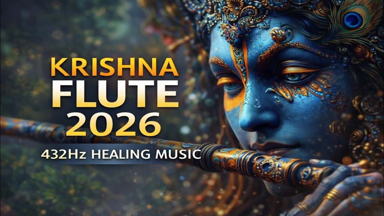 Krishna Flute Meditation 2026 🕉 432Hz Healing Music | 15 Minutes Stress & Anxiety Relief #krishna