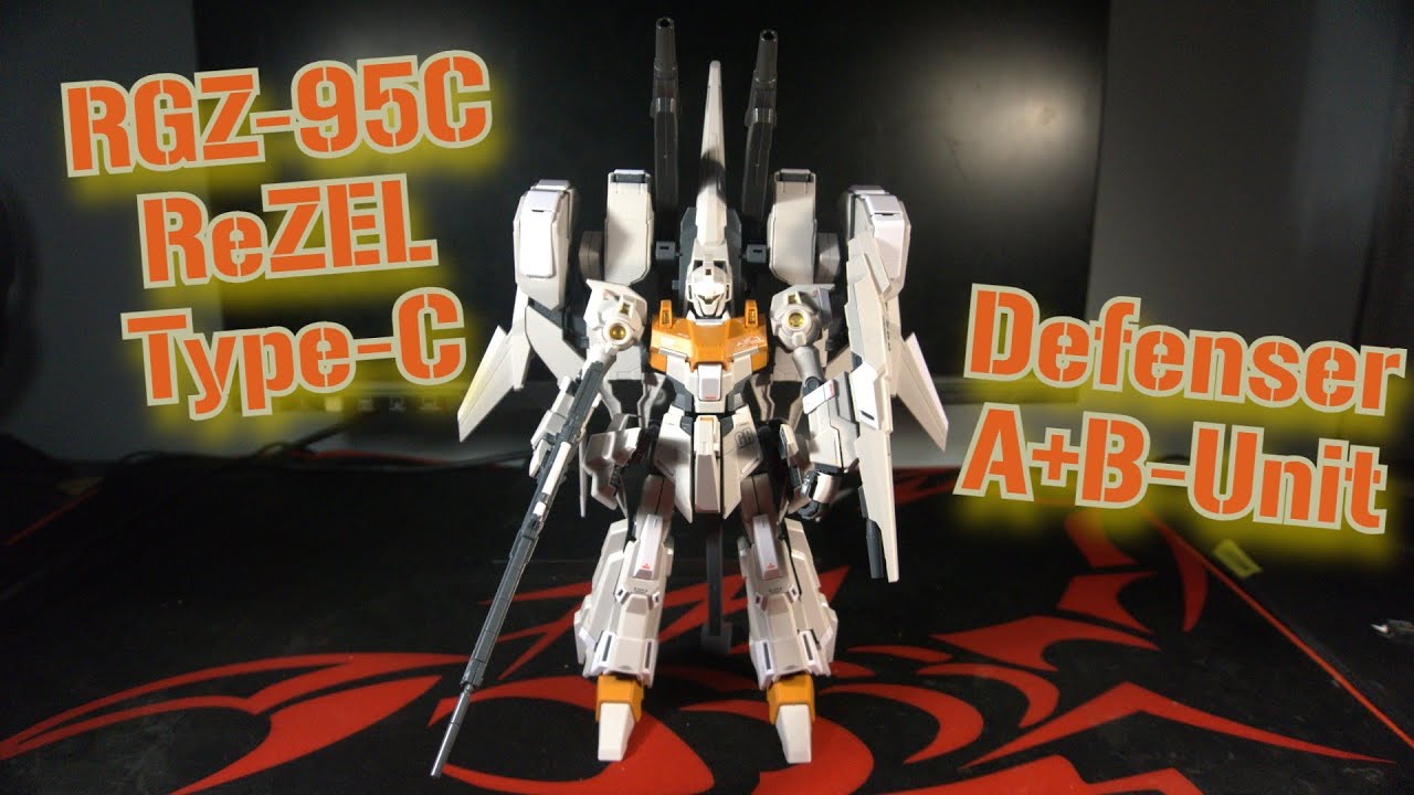 1:100 RGZ-95C ReZEL Type-C Defenser (A+B-Unit) - Timelapse Build (Daban - Gunpla)