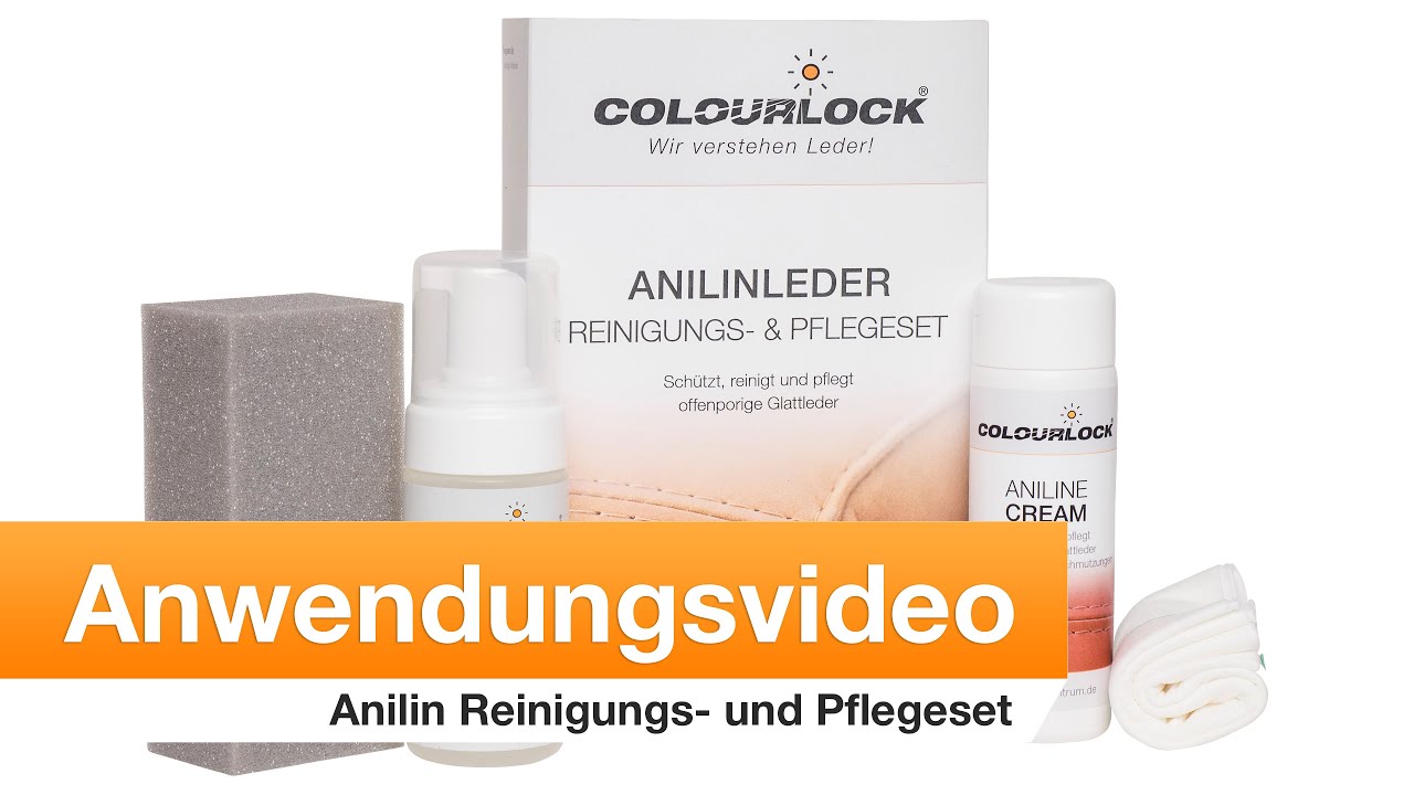 Anwendung: Anilinleder Reinigungs- und Pflegeset | COLOURLOCK