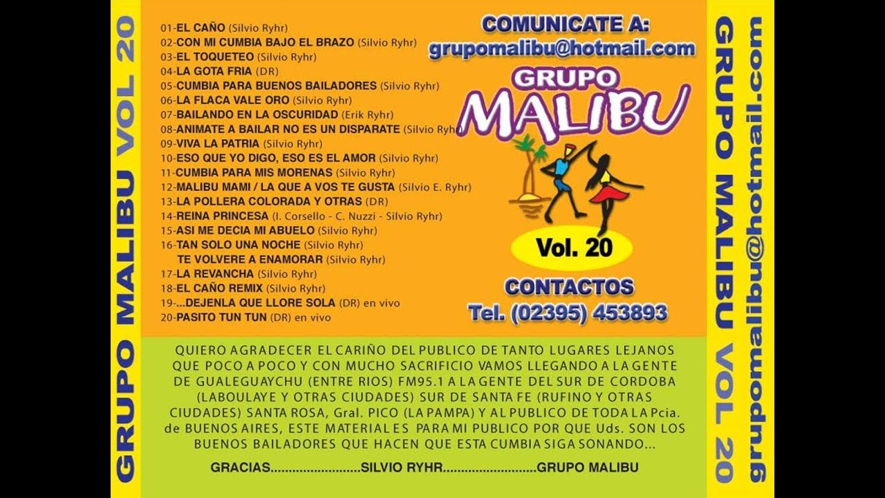GRUPO MALIBU    DE  SILVIO  RYHR   CARLOS CASARES BSAS ARGENTINA