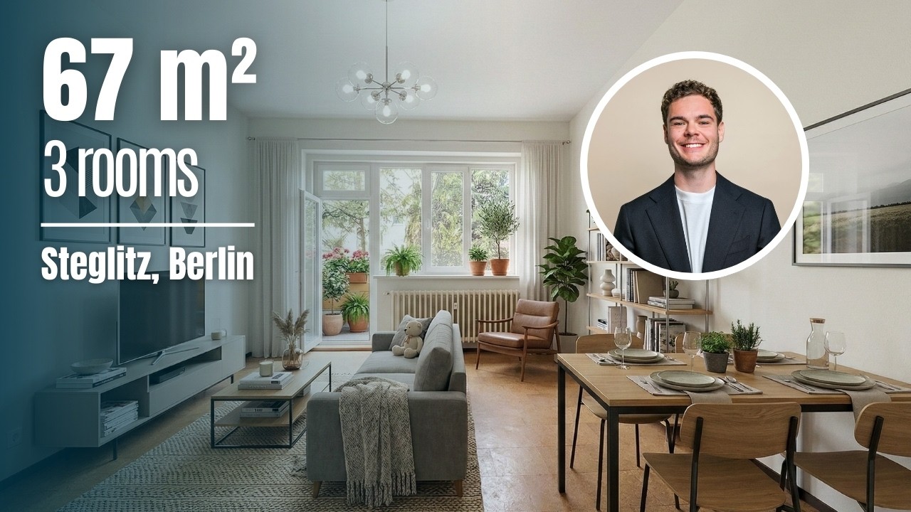 Bright 3-Room Apartment with Balcony – Green Living in Historic Berlin! l APARTMENT TOUR