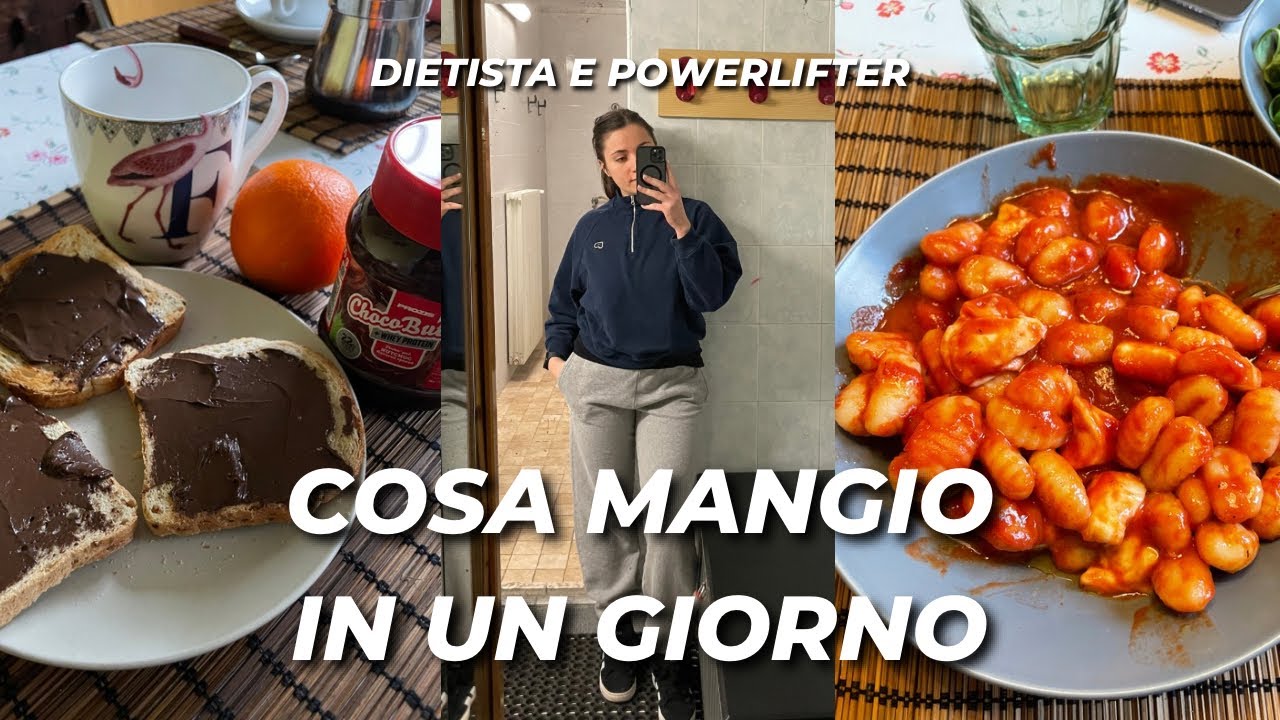 COSA MANGIO IN UN GIORNO da dietista e powerlifter🍝 | consigli 💭