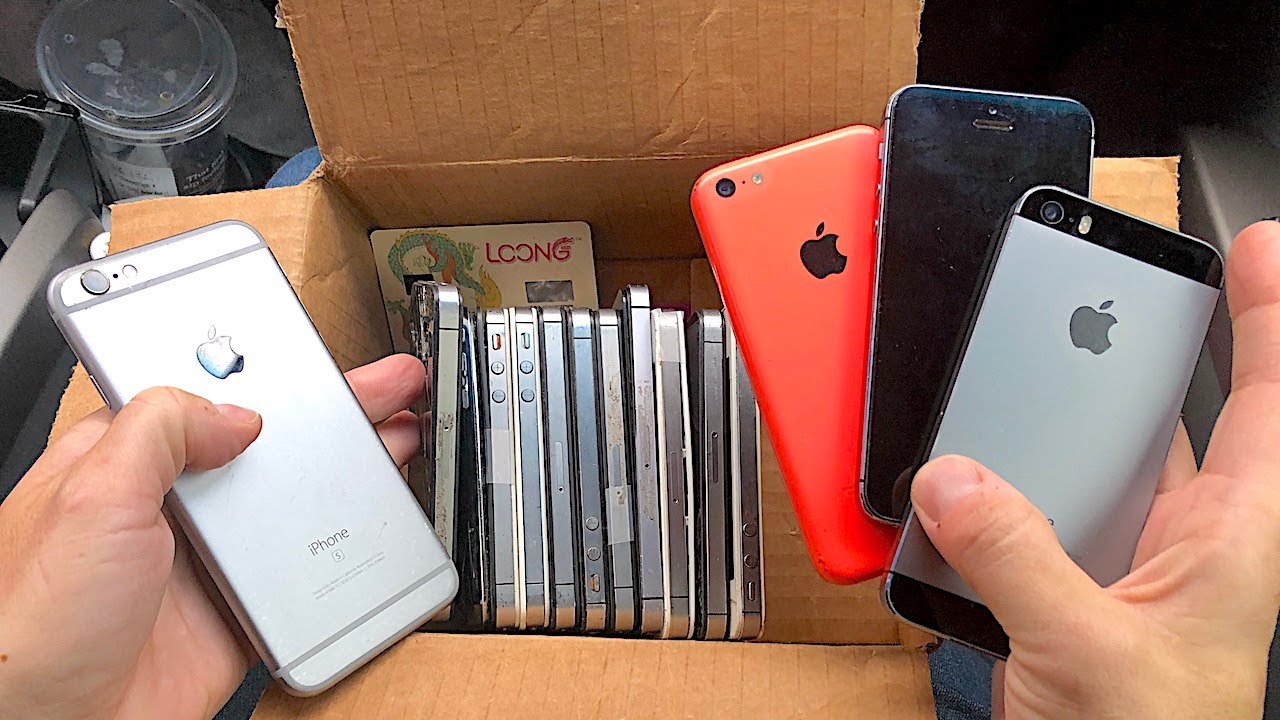 I FOUND A BOX FULL OF IPHONES! IN THE TRASH!