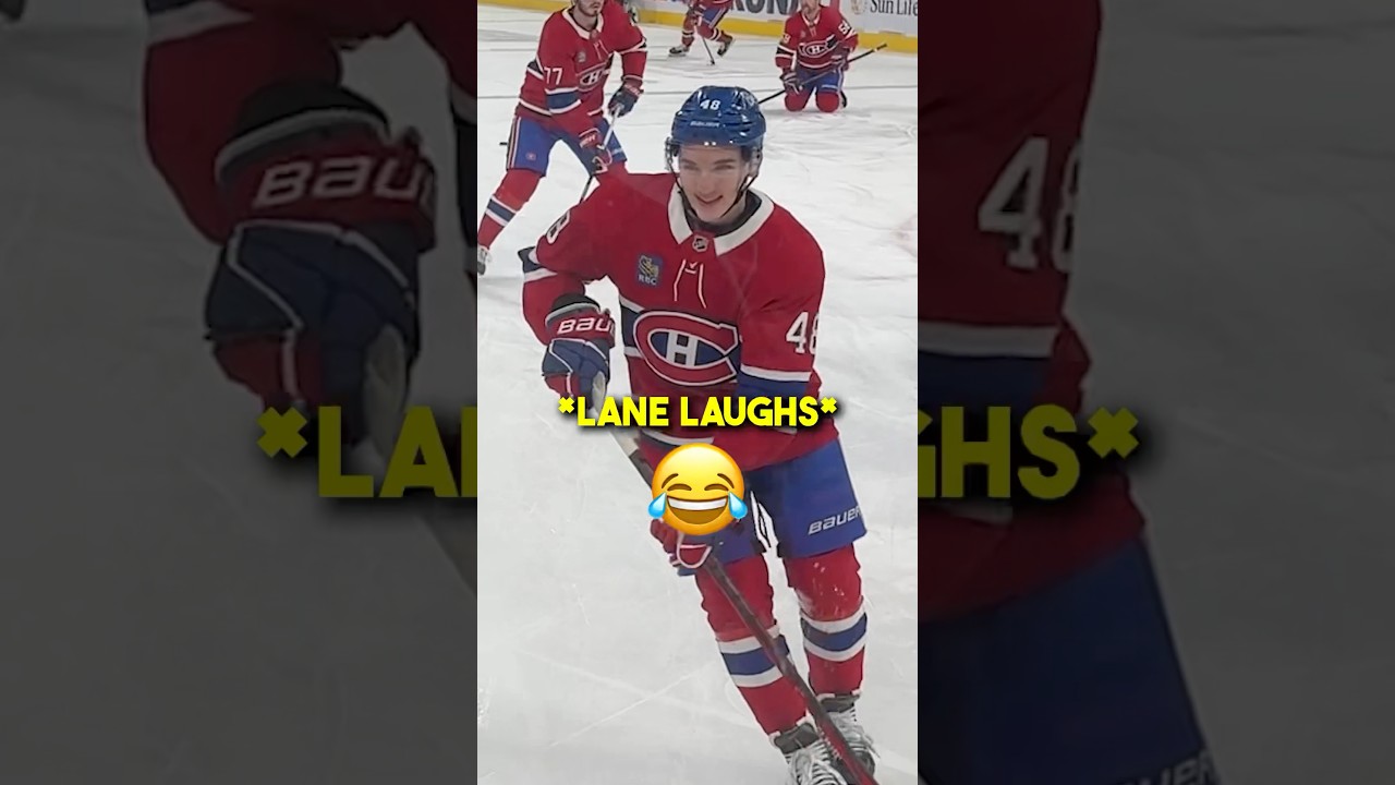 Lane Hutson reacts to our &ldquo;Connor&rsquo;s Idol&rdquo; poster 😂