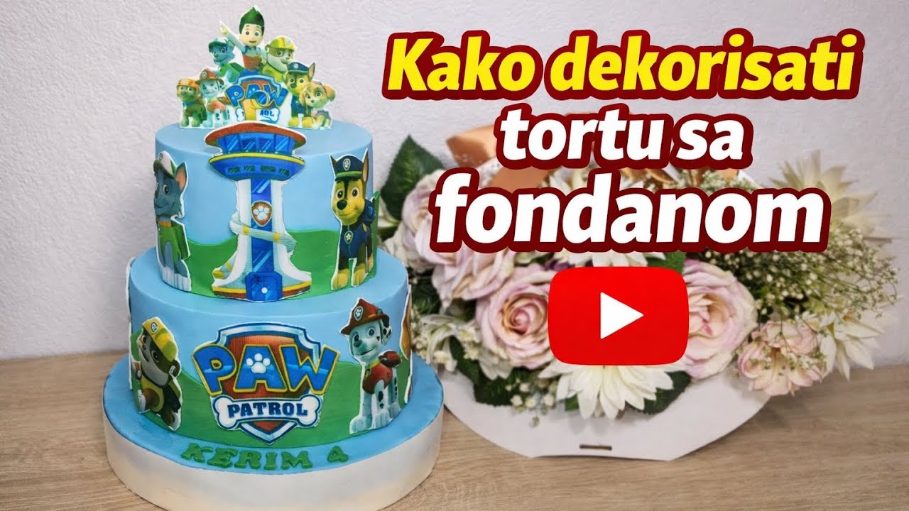 Kako dekorisati tortu sa fondanom na @FatiminaSofra 