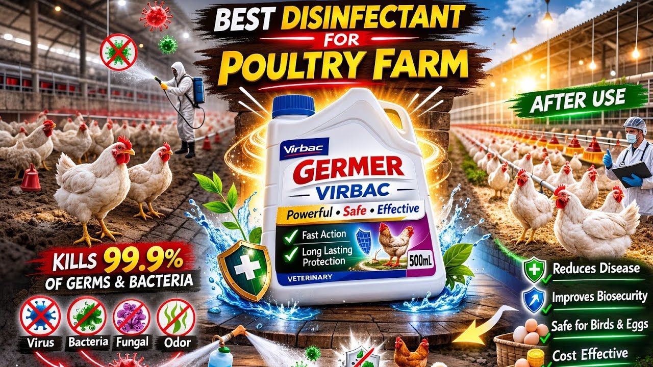best disinfectant for poultry farm GERMER VIRBAC poultry medicine