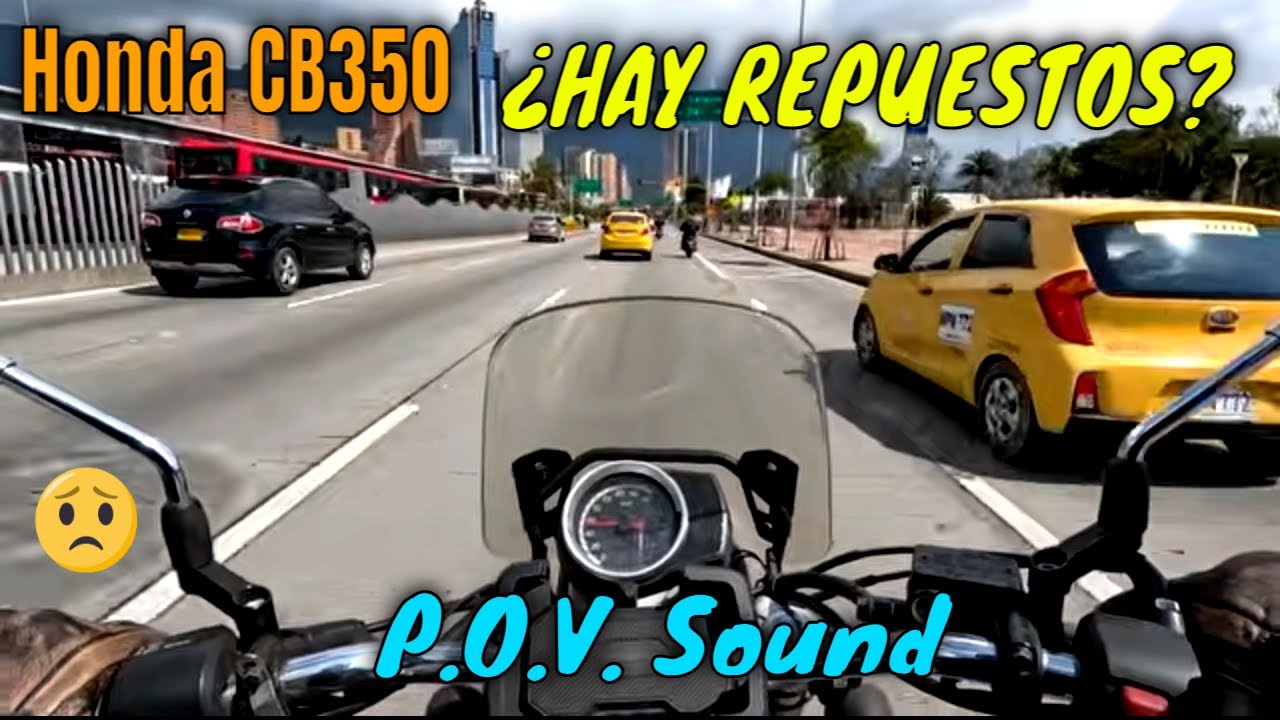 HONDA CB350 en BOGOTÁ 🇨🇴 P.O.V. Test Ride por el Centro y zona de repuestos