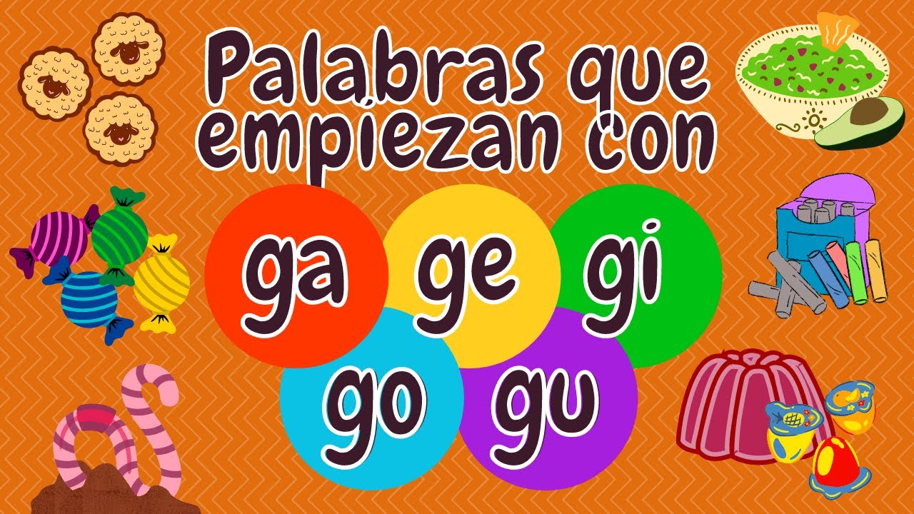 PALABRAS QUE EMPIEZAN CON GA GE GI GO GU - GA GE GI GO GU