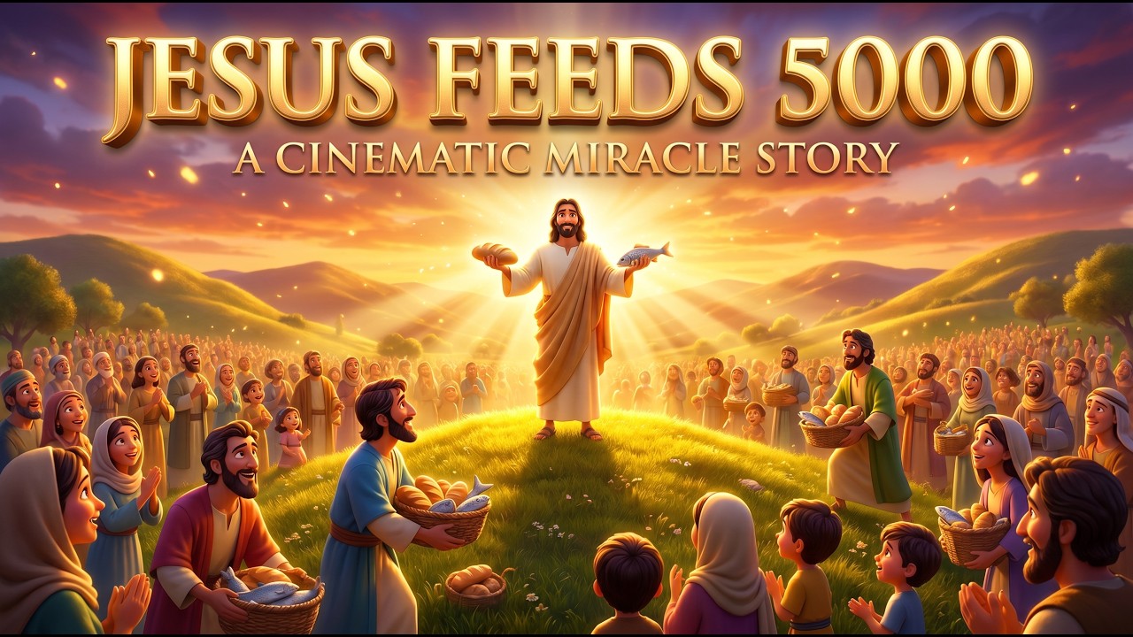 Jesus Feeds 5,000 | Animated Bible Story for Kids & Families