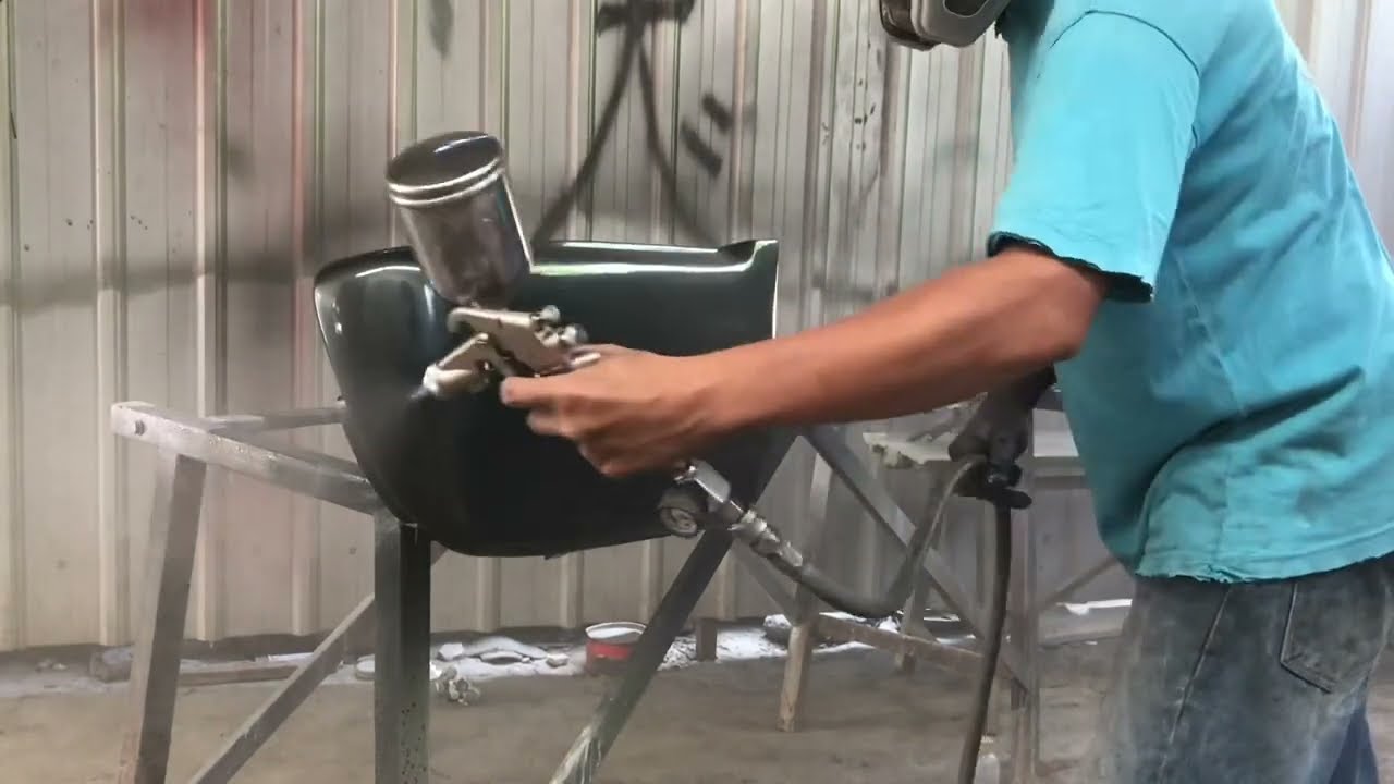 “COBA TAKLUKKAN Si LEGEND” 🫣 Gimana Tetep Bisa Maknyus Dengan Spraygun Konvensional Model f75-f100