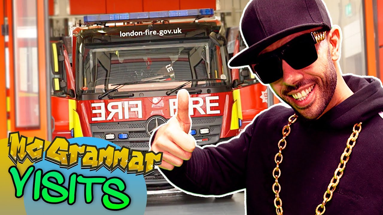 Meeting Hero Firefighters 🧑‍🚒 + London's Burning Song | MC Grammar 🎤 | Kids Songs 🎵 | Songs for Kids