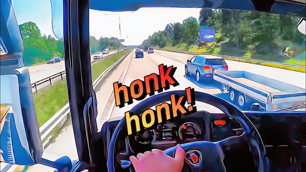 Scania G450 with Trailer, Västerås to Stockholm (+auto traffic driving!)