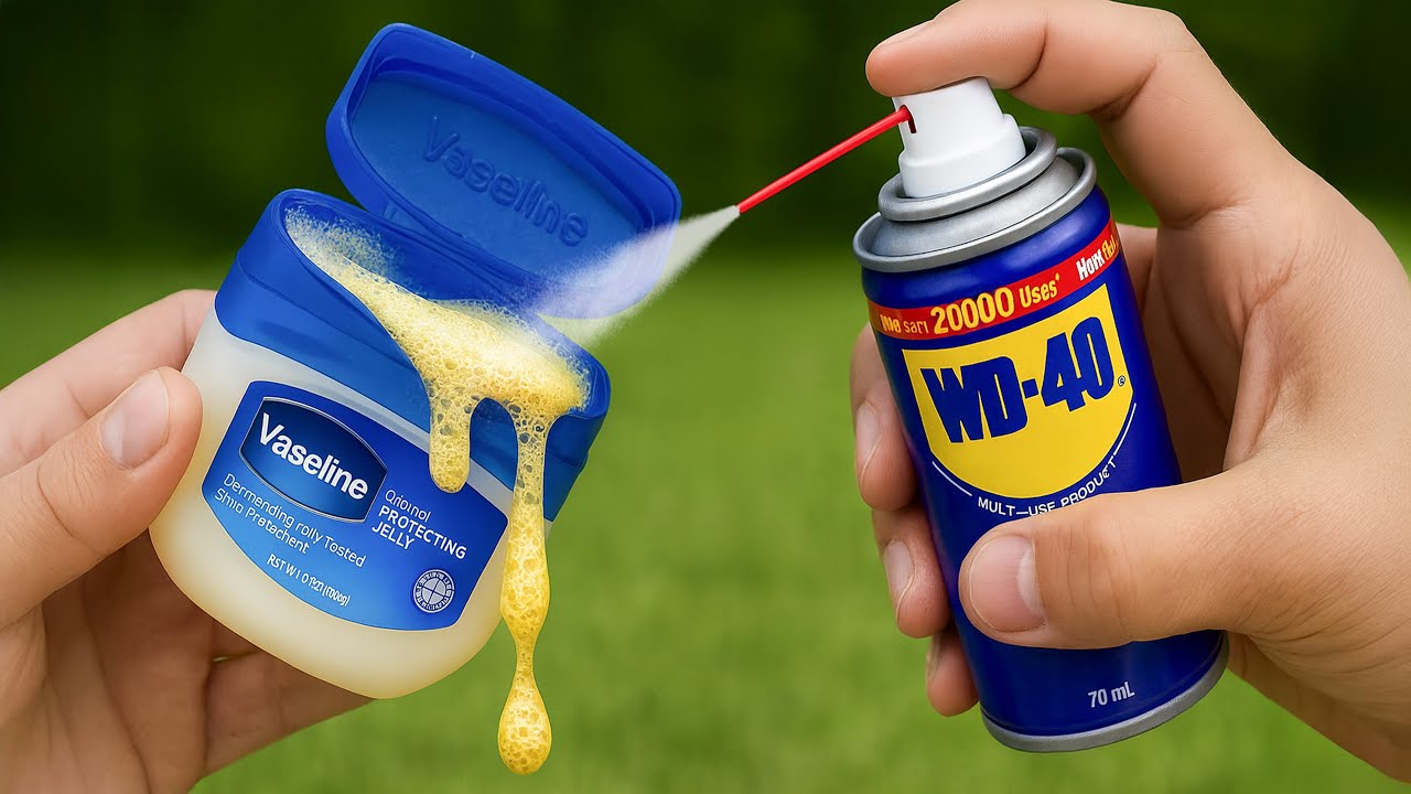 99% of people don't know this! Spray WD-40 on Vaseline and be amazed