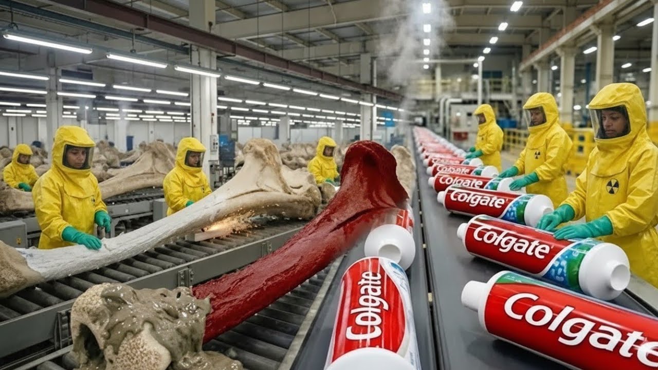 Inside the Toothpaste Factory &mdash; From Animal Bones to Toothpaste | Full Process