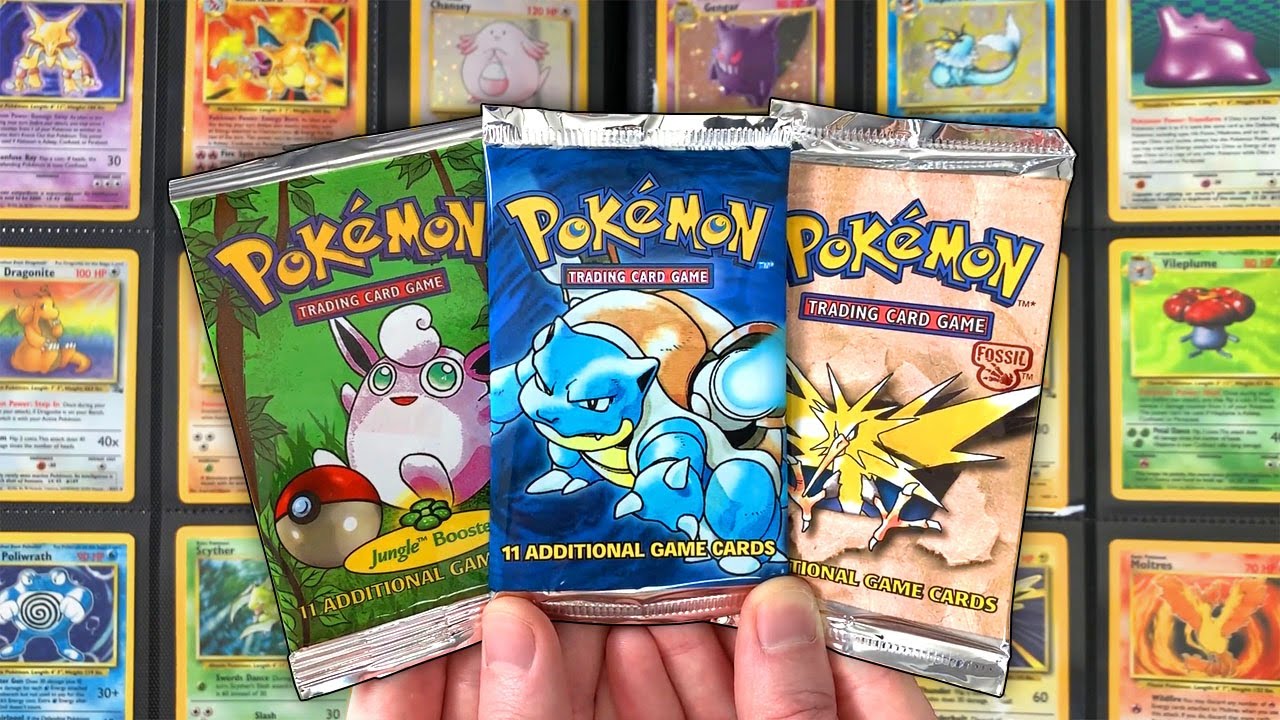FIRST 3 POKEMON CARDS SETS EVER MADE FROM 1999! [Opening Base, Jungle, & Fossil]